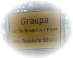 Ortseingangsschild Graupa